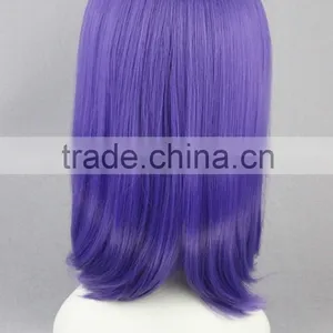 High Quality 45cm Short Straight Touhou Project Wig Kumoi Ichirin Light Purple Wig Synthetic Anime Wig Cosplay Hair Wigs thumbnail-5