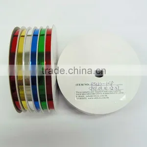 5mm*4m*6 Rolls Metallic Ribbon on White Plastic Stoll for Christmas Decorative Gift Wrapping thumbnail-4