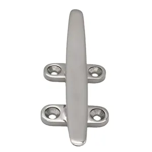 Marine Grade Hot Sale Stainless Steel Boat Cleat Dock Cleat Low Silhouette Cleat thumbnail-3