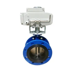 D941X-16Q Flange Butterfly Valve Electric Soft Seal Butterfly Valve Electric Centerline Soft Seal Butterfly Valve thumbnail-4