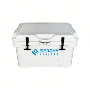 Rotomolded Hard Cooler Portable Small Ice Chest With 3-Inch Insulation Heavy-Duty Beach Cooler for Camping, Fishing, Boating, Picnic, BBQ, Travel thumbnail-2