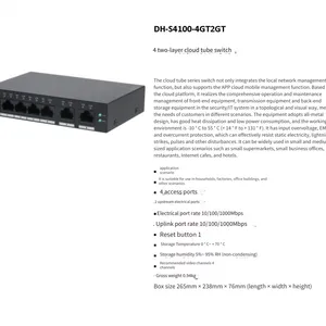 Dahua Dh-s4100-4gt2gt Desktop Box-style 4-port Layer 2 Cloud-managed Switch thumbnail-4