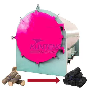 Charcoal Production Line Small Smokeless Bio-charcoal Kiln Charcoal Carbonization Furnace EPC thumbnail-1