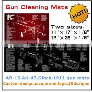 2016 New Design Custom AR-15,AK47,Glcok,1911 Gun Cleaning Mat,gun Mat for Rifle & Pistol Preparing and Cleaning Quality Choice thumbnail-1