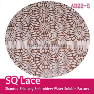2016 Lace With Flower for Garment Accessory / Cotton Embroidery Water Soluble Full Lace Fabric thumbnail-1