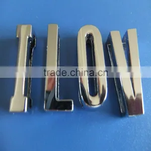 Compet Produce & Wholesale Sufficient Polished High Quality Zinc Alloy Metal 18mm Plain Alphabets Slide Letters thumbnail-1