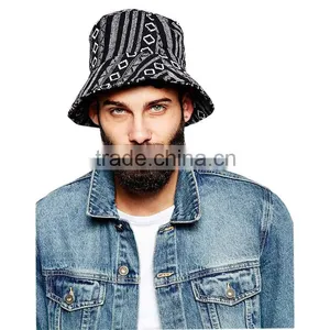 Wholesale Custom Cool Pattern Mens Bucket Hat thumbnail-2