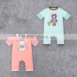 Cute Modeling Cartoon Animal Casual Wearing Baby Kids Jumpsuit 2016 Summer Cotton Rompers thumbnail-2