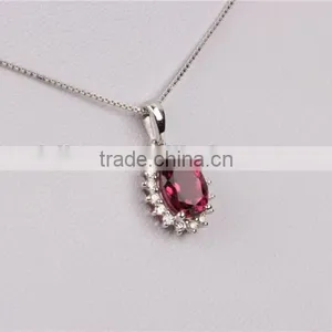Luxurious American 18k White Gold Diamond Jewelry Fashion Necklace thumbnail-5