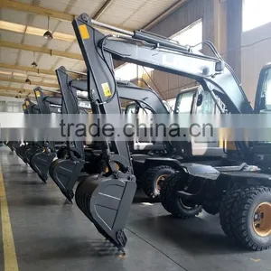 Excavator Undercarriage Parts, Excavator for Sale, Hydraulic Excavator,8T Wheel Excavator, Mini Excavator, Excavator thumbnail-1