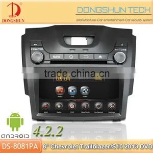 8" Chevrolet S10/Trailblazer 2013 Pure Android 4.2.2 Car DVD GPS With WIFI/3G thumbnail-1
