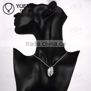 High Quality Designs Couple Pendant Wholesale Silver Plated Zircon Couple Necklace thumbnail-6