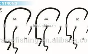 White Nickle High Carbon Steel PR-7316 WORM X STRONG Wholesale Fishing Hook thumbnail-1