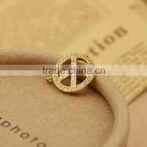 CZ6542 Wholesale Mirco cz Pave Bracelet Charm Connectors thumbnail-1
