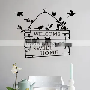 Welcome Sweet Home Decoration Wall Decals ZYVA-8253-NA Decorative Removable Vinyl Wall Stickers for Home thumbnail-2
