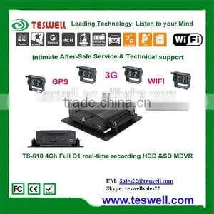 Shenzhen GPS,Wireless Cellular Mobile Security DVR Record up to 4 Analog Cameras thumbnail-1