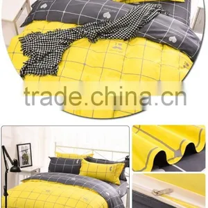 Simple Style Multicolor Grid Plaid Bedding Set thumbnail-2