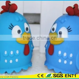 High Quality Promotional Cute Assorted Sound Activated LED Animal Keychain thumbnail-1