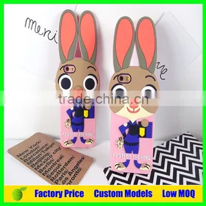 Rabbit Silicone 3d Phone Case for Iphone 6 Plus Cell Phone Case Back Cover thumbnail-4