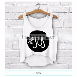 2015 Top Hot Latest Fashion Women Wholesale Custom Loose Tank Top Manufacturer thumbnail-5