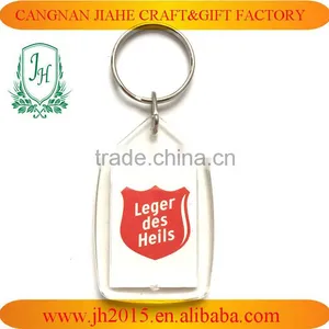 Wholesale Plastic Keychain Promotional Acrylic Keychain With Logo Insert Blank Keychain thumbnail-1