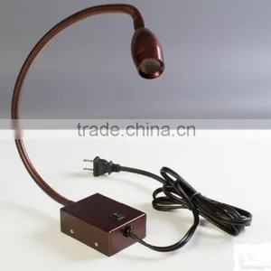 Flexible 3w Goose Neck Wall Light for Bed Reading Lamp thumbnail-5