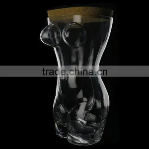 Hand-made Crystal Clear Glass Storage Jar/Lead Free thumbnail-1