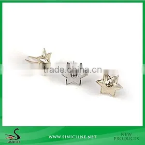 Sinicline Wholesale Star Shape Metal Tag for Clothing or Bag thumbnail-1