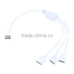 1pc RGB Controller Splitter for SMD5050 3528 RGB LED Strip,HUB 1 to 3,1 Male to 3 Female 4 Pin Rgb Led Connector thumbnail-2