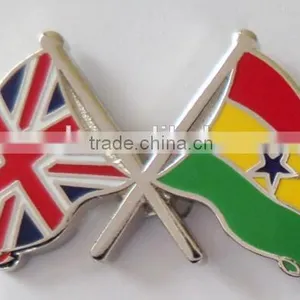 Persian Lion Country Cross Flag Small Metal Lapel Pin Badge 3/4 X 3/4 Inches ... New thumbnail-1