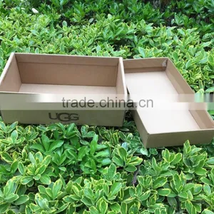 Custom Logo Printed Corrugated Clear and Cheap Shoe Box thumbnail-1