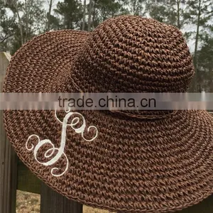 Fashion Women Girl Floppy Derby Hat Wide Large Brim Summer Beach Straw Sun Hat thumbnail-2