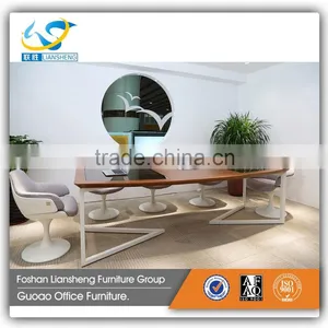 Modern Square Space Saving Office Used Small Meeting Table GMT001 thumbnail-4