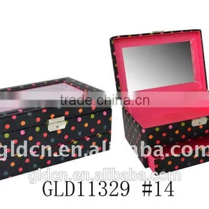 Mother Day Jewelry Box With Mirror and Lock Wholesale thumbnail-2