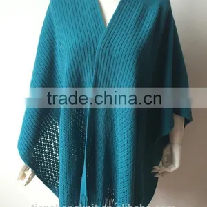 High Quality Fashion Lady Hot Sale Thick Poncho Knit Ponchos 2015 thumbnail-1