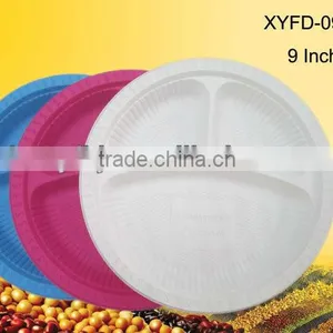 Disposable Biodegradable Compartments Dinner Plate thumbnail-2