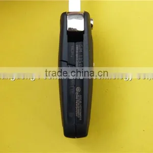 2 Buttons Flip Folding Remote Key Fob Case Shell for Chevrolet Cruze HU100 Blade thumbnail-6