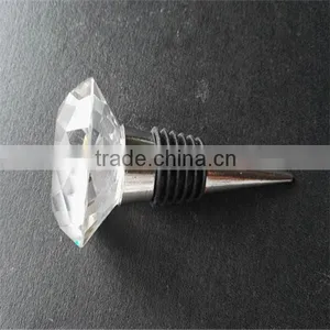 2016 Newest Crystal Bottle Stopper/ Diamond Shape Crystal Glass Bottle Stopper for Wedding Favors and Party Decorations thumbnail-6
