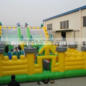 Gaint Mickey Mouse Inflatable Amusement Park With Tannal and Slide thumbnail-1