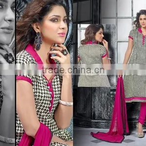FLORAL PRINT SALWAR KAMEEZ thumbnail-5