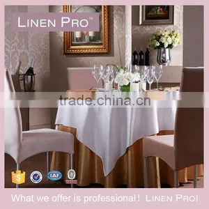LinenPro Cocktail Table Cloth With Fringe, Beer Pong Table Cloth thumbnail-1