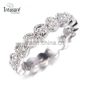 Gemstone Jewelry Diamond Ring Discount Jewelry 925 Silver Ring for Women Made in China thumbnail-1