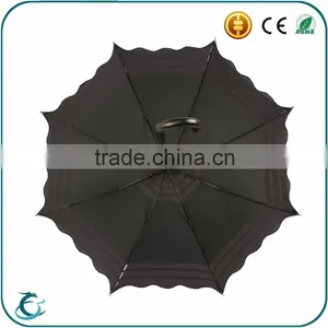 Manufacturer Wholesale Customized Wave Edge Straight Umbrella for Lady thumbnail-4