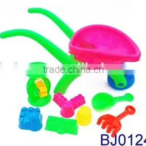 New Hot Selling Kids Toy Funny Plastic Beach Toy With Barrow and Shape Mold thumbnail-1