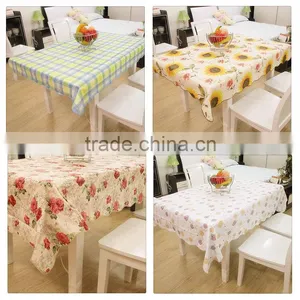 PVC Waterproof And Oilproof Restaurant Home Table Cloth thumbnail-1