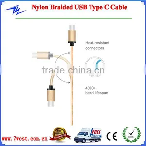 Customized Aluminum Alloy Nylon Braided USB Type C 3.1 Cable,USB 3.1 Type C Cable thumbnail-3