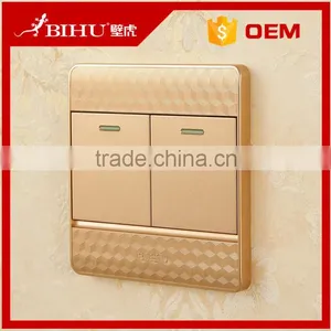 BIHU Brand Wholesale Golden 1 Gang Touch Light Switch Plates European Standard thumbnail-6