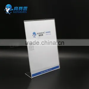Logo Printed Promotional Acrylic Menu Holder for Bars or for Restaurant thumbnail-2