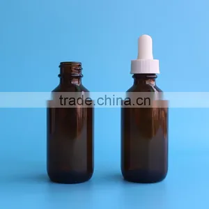 120ml Boston Round Glass Bottle With Dropper thumbnail-1