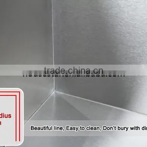 Modern Kitchen Designs CUPC USA Style 16 Gauge Stainless Steel Single Handmade Kitchen Sink thumbnail-2